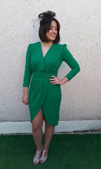 Vestido midi Xena verde image 0