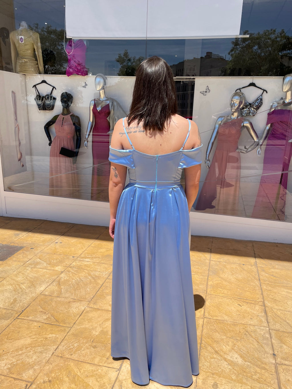  Vestido largo Ico Celeste image 7