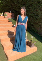 Vestido Rose petróleo  image 7