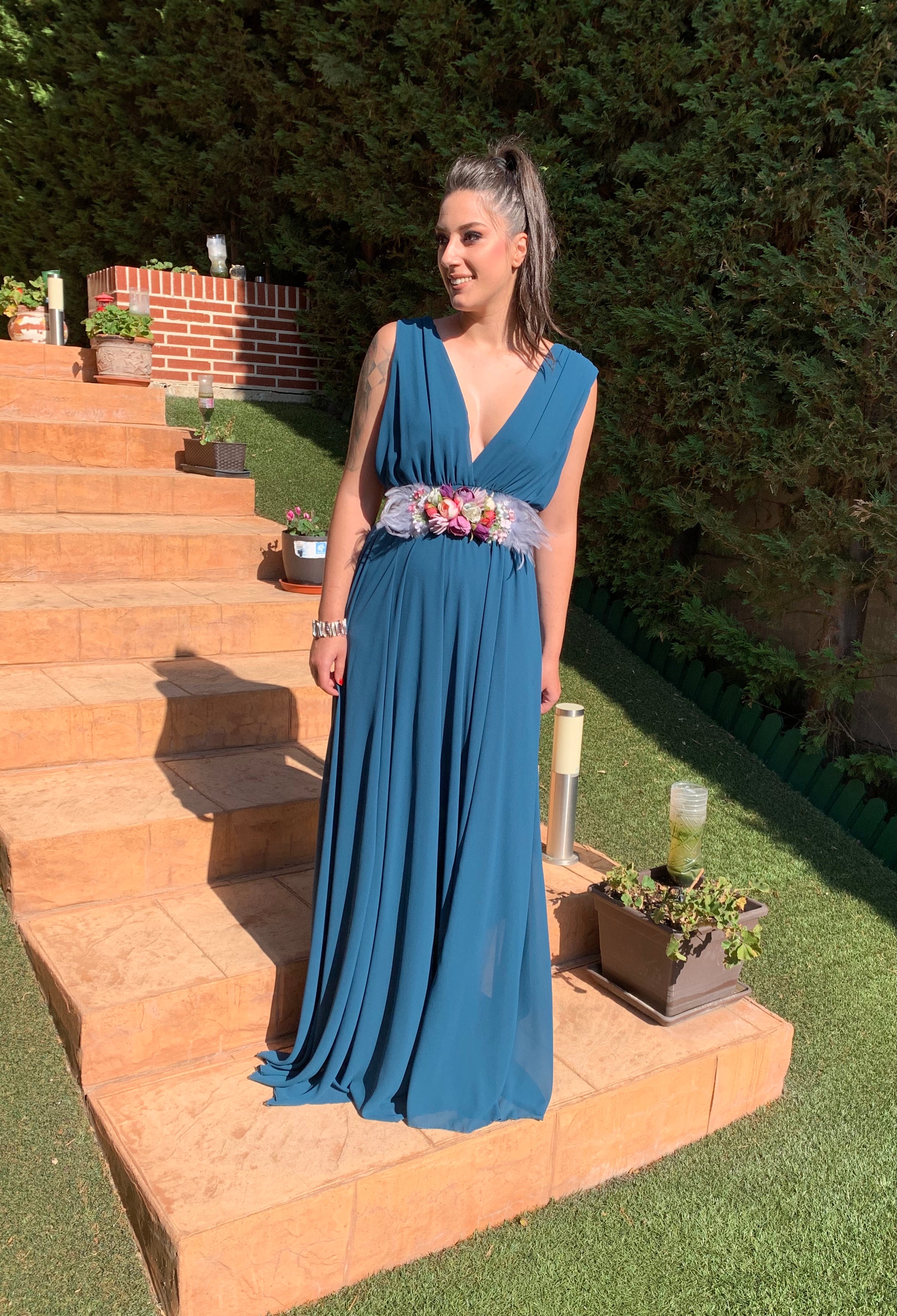 Vestido Rose petróleo  image 7