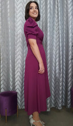 Vestido corto midi Carolina image 5