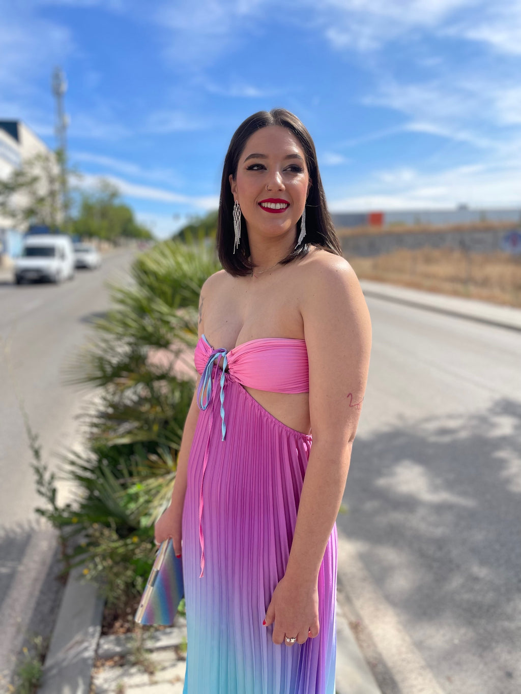  Vestido largo Yismara Rosa image 11