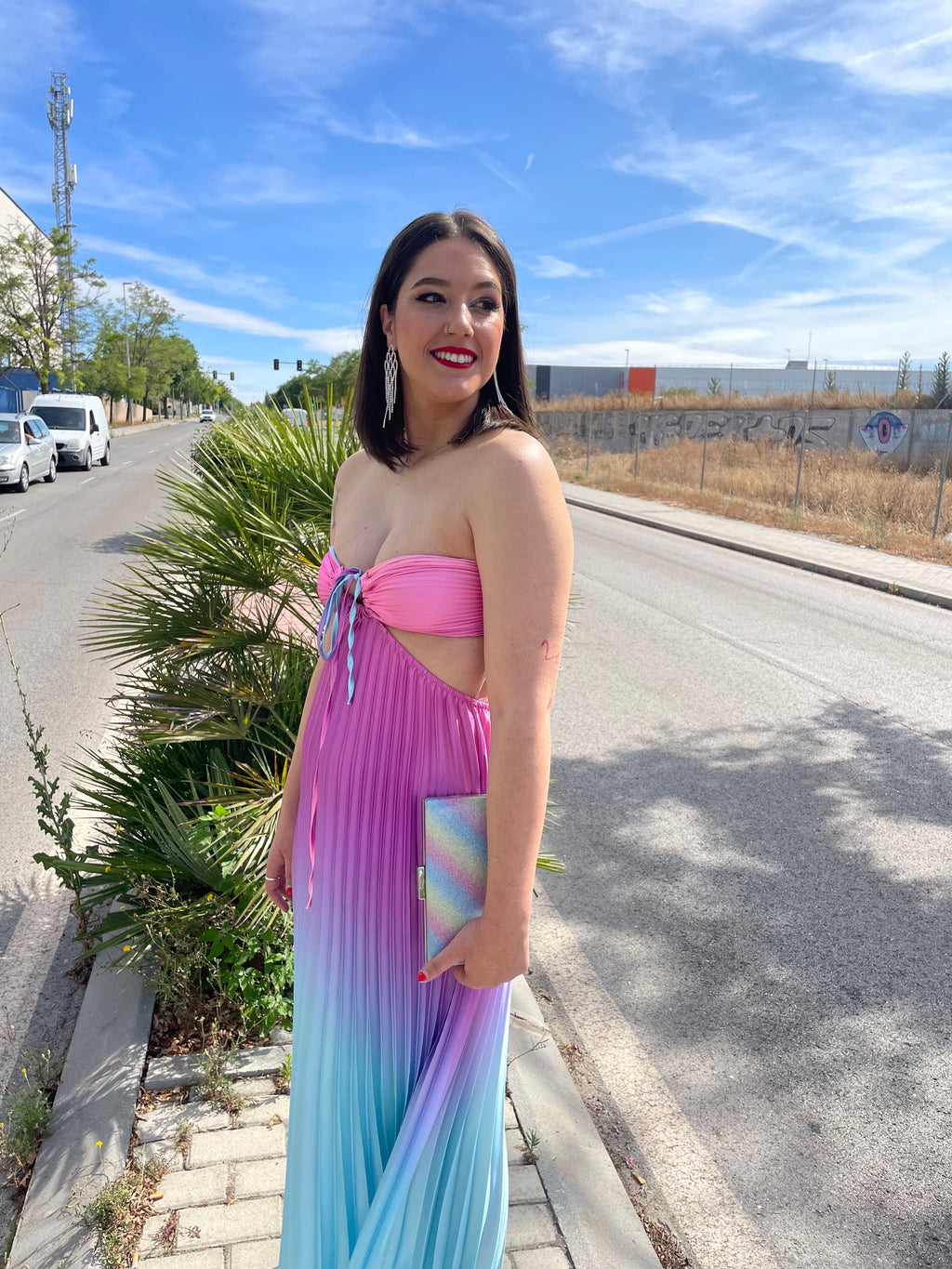  Vestido largo Yismara Rosa image 9