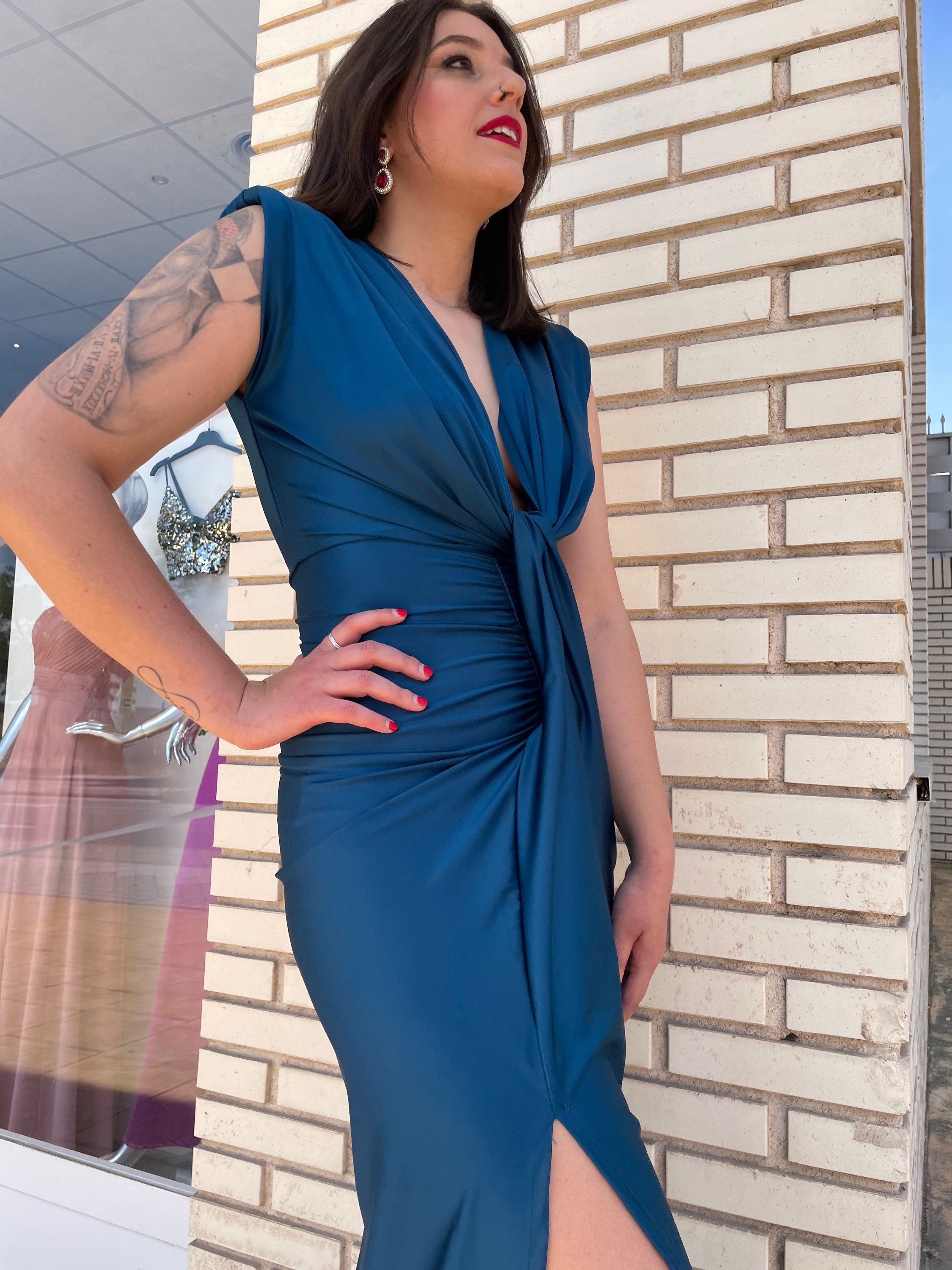 Vestido Alexandra Petróleo  image 9
