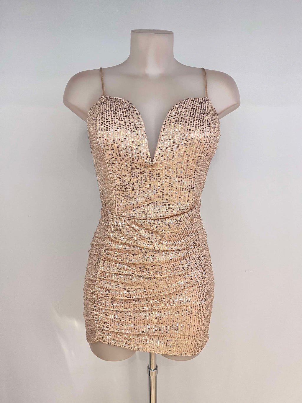 Vestido corto lentejuelas Yara image 3