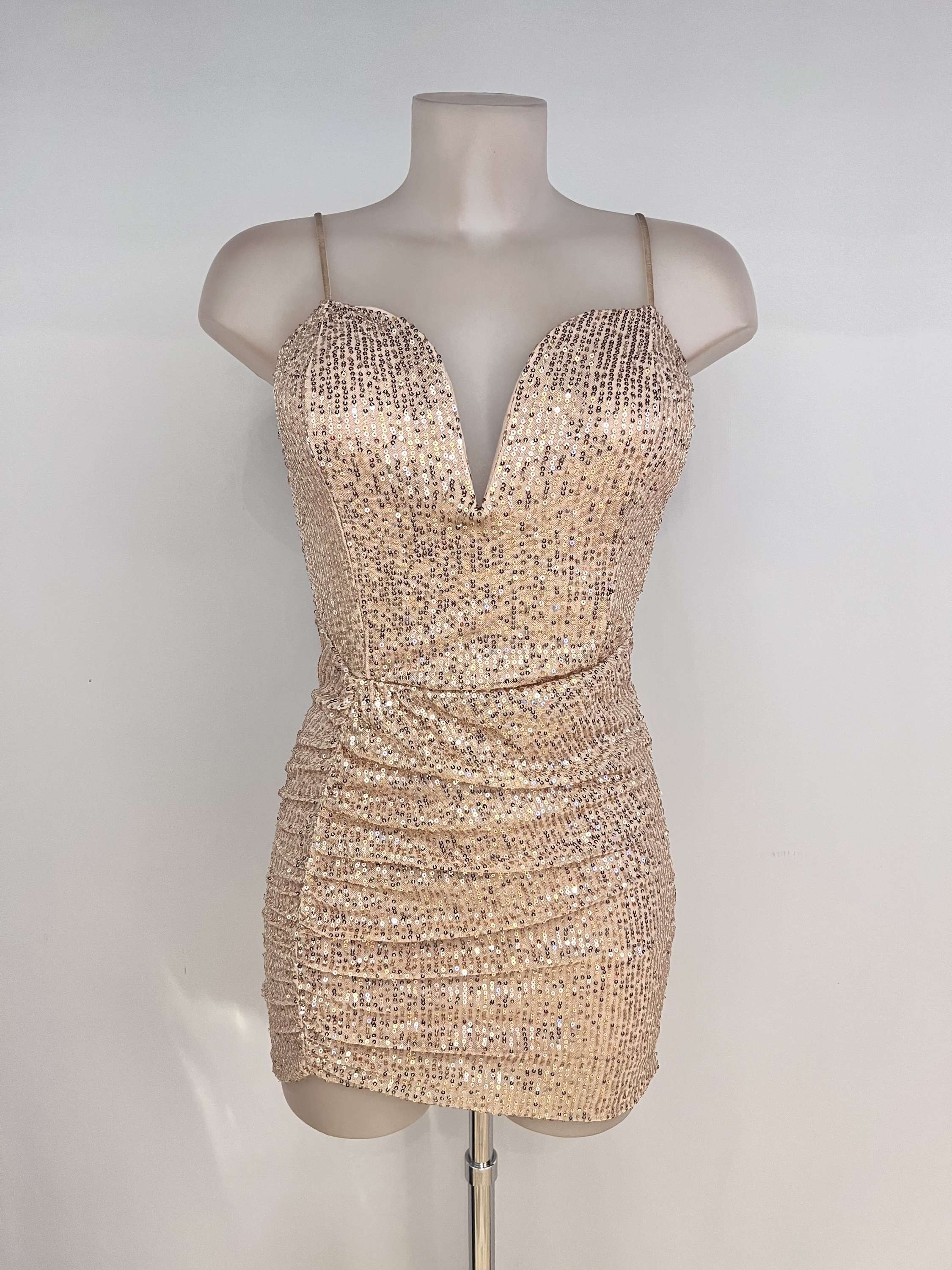 Vestido corto lentejuelas Yara image 3