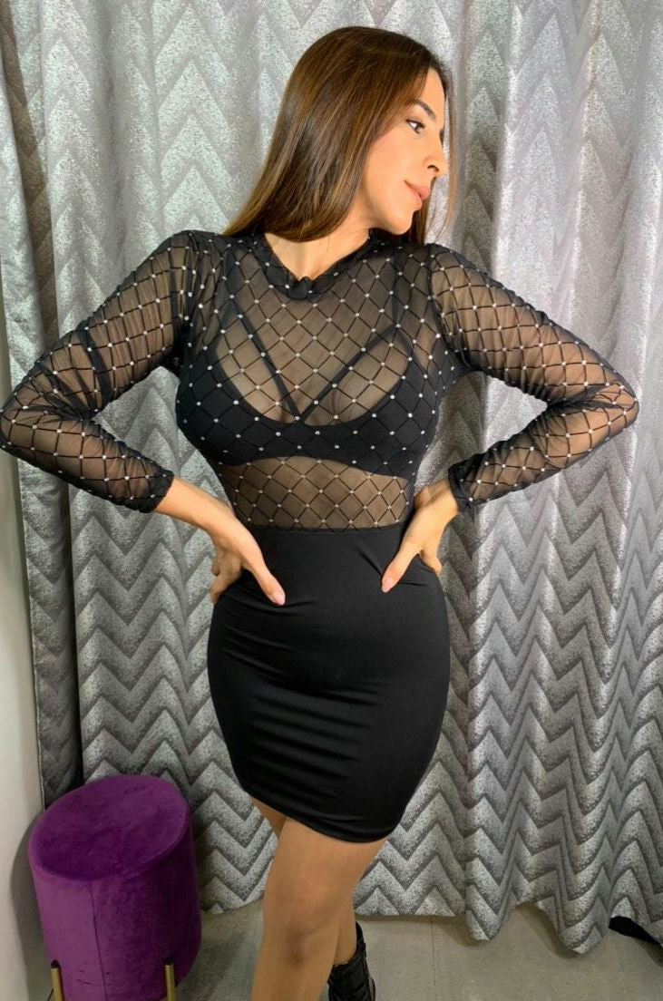 Vestido corto Suzan negro image 7