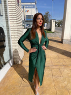 Vestido Alexandra manga botella image 0