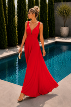 Fayna red dress