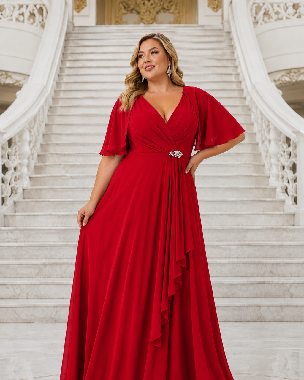 Vestido Ingrid TG Rojo cereza