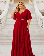 Vestido Ingrid TG Rojo cereza