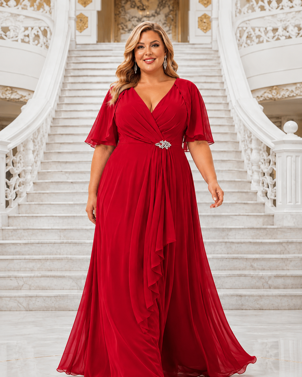 Vestido Ingrid TG Rojo cereza