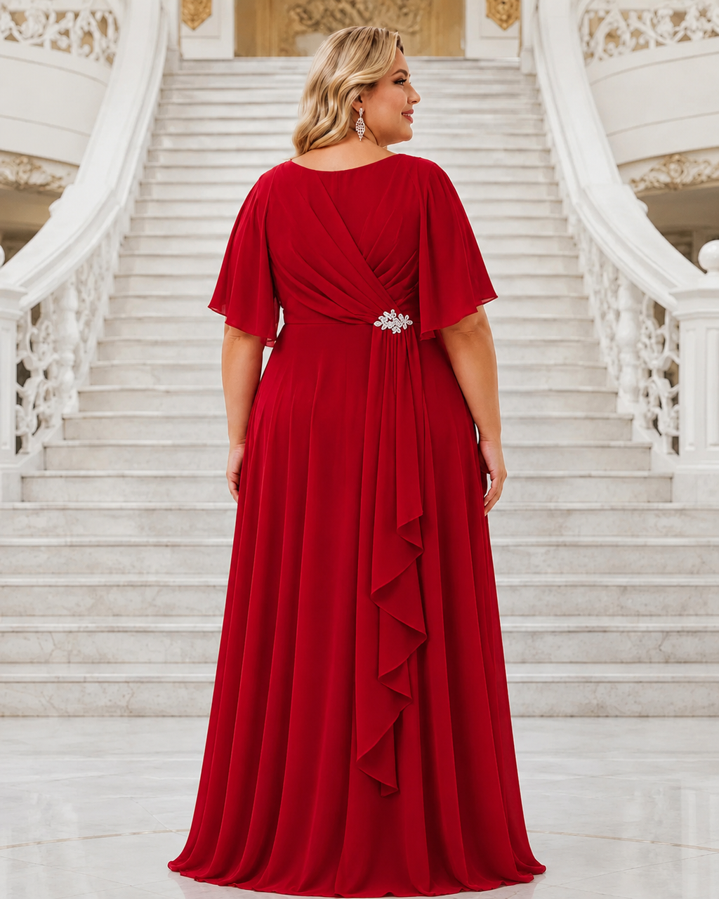 Vestido Ingrid TG Rojo cereza