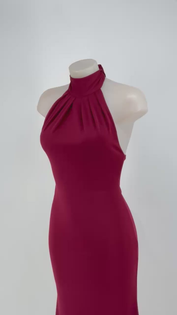 Vestido largo Qatar Burdeos