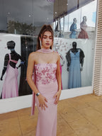 Vestido largo Sicilia Rosa