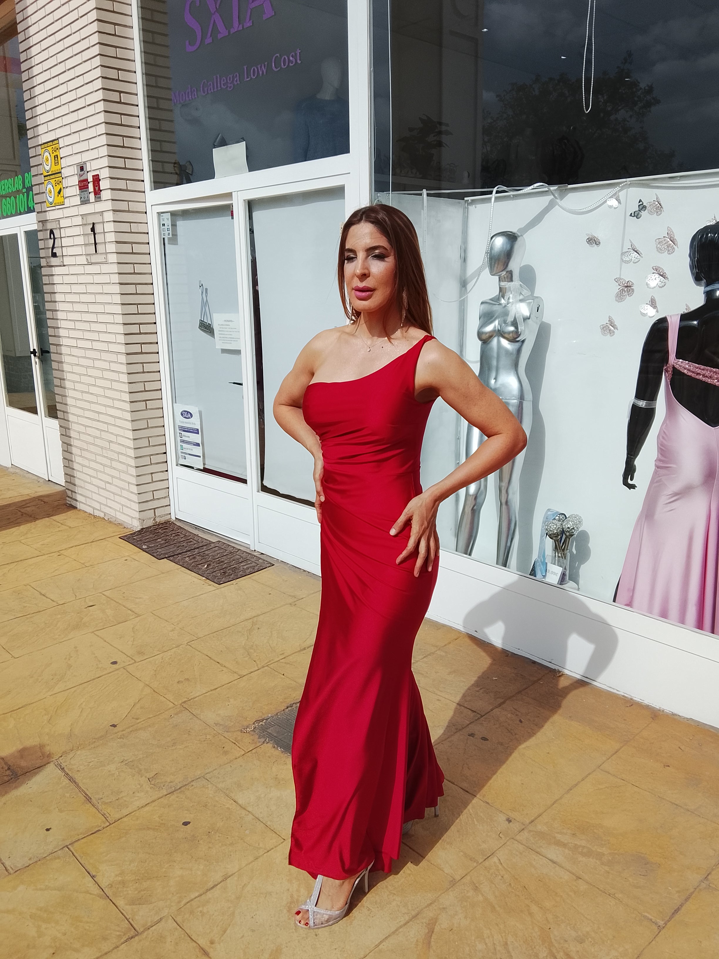 Vestido largo Minerva Rojo