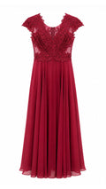 Vestido largo TG Italia Burdeos