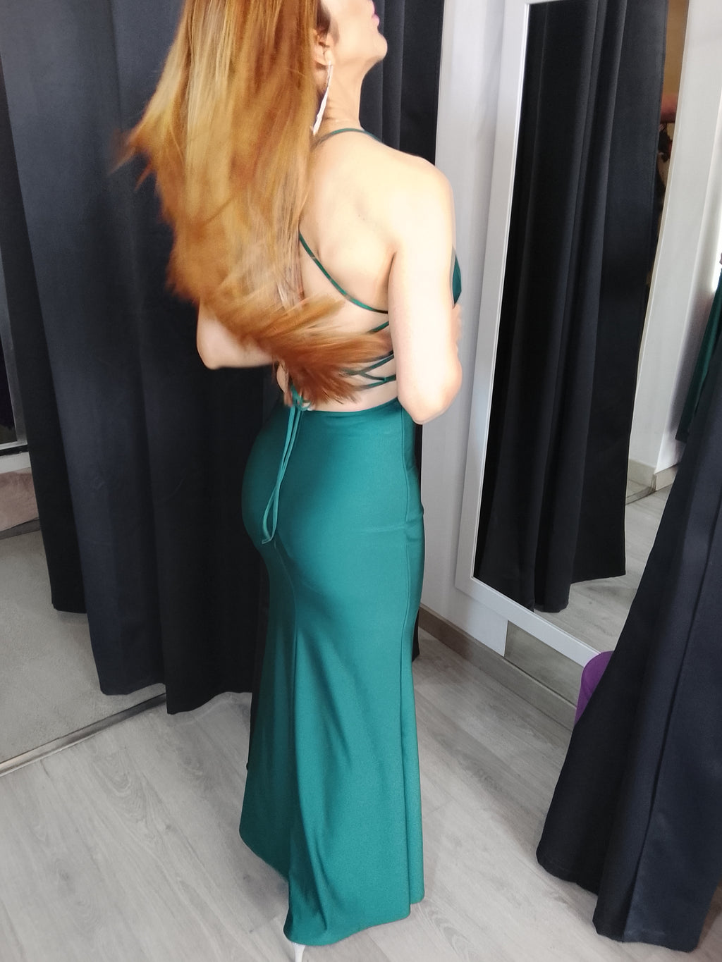 Vestido largo Noa Esmeralda