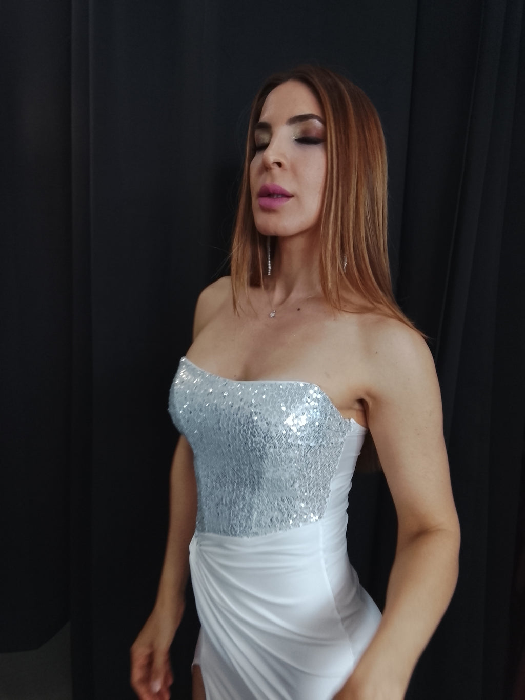 Vestido largo Veroh blanco