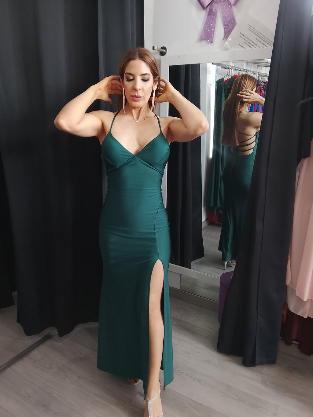 Vestido largo Noa Esmeralda