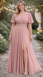 Vestido largo Diana TG Rosa