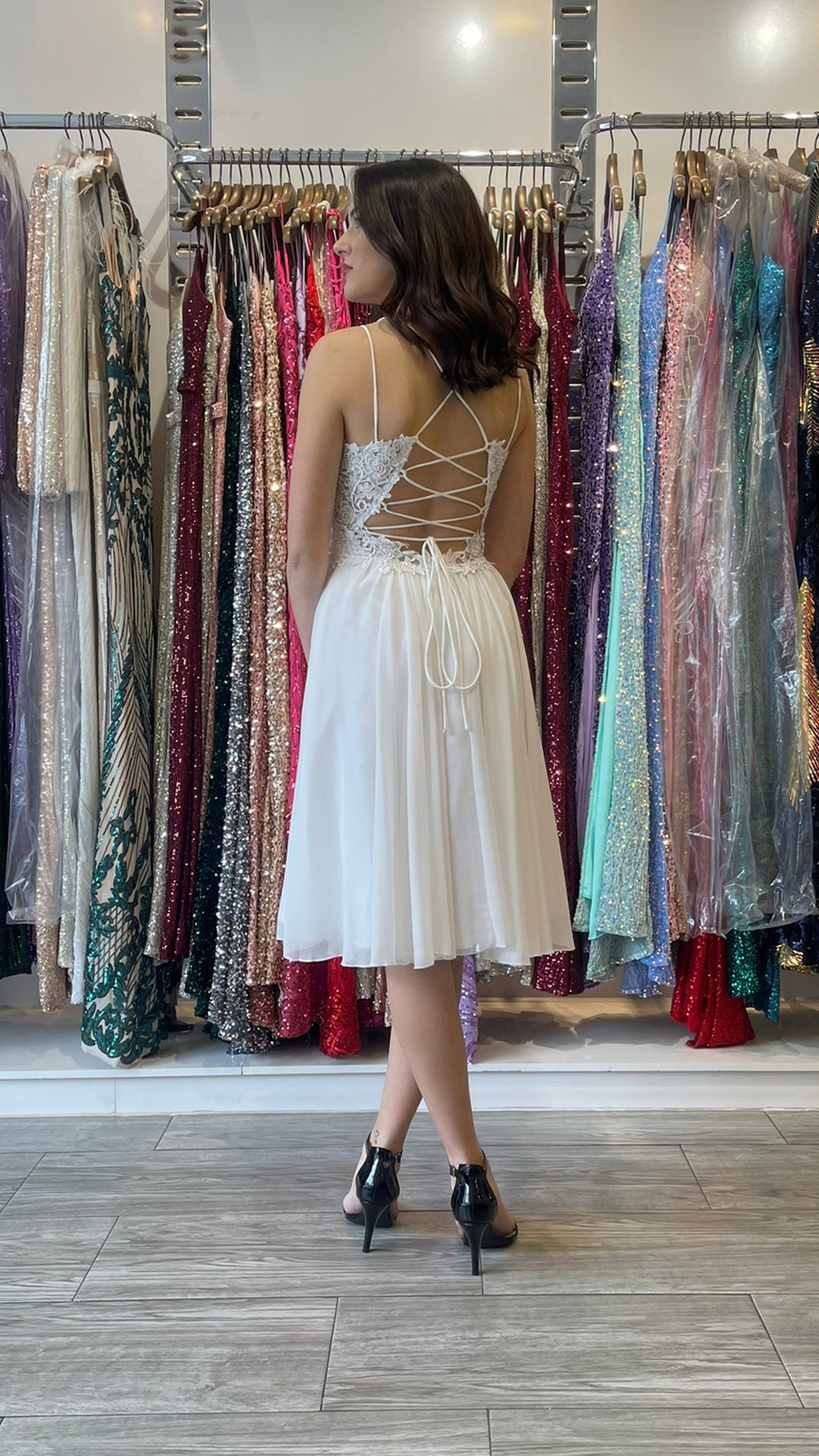 Vestido corto Ivanna Blanco