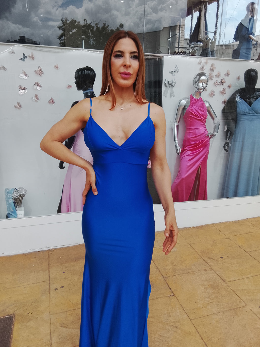 Vestido largo Gossip azulón