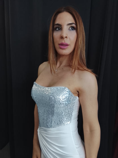 Vestido largo Veroh blanco