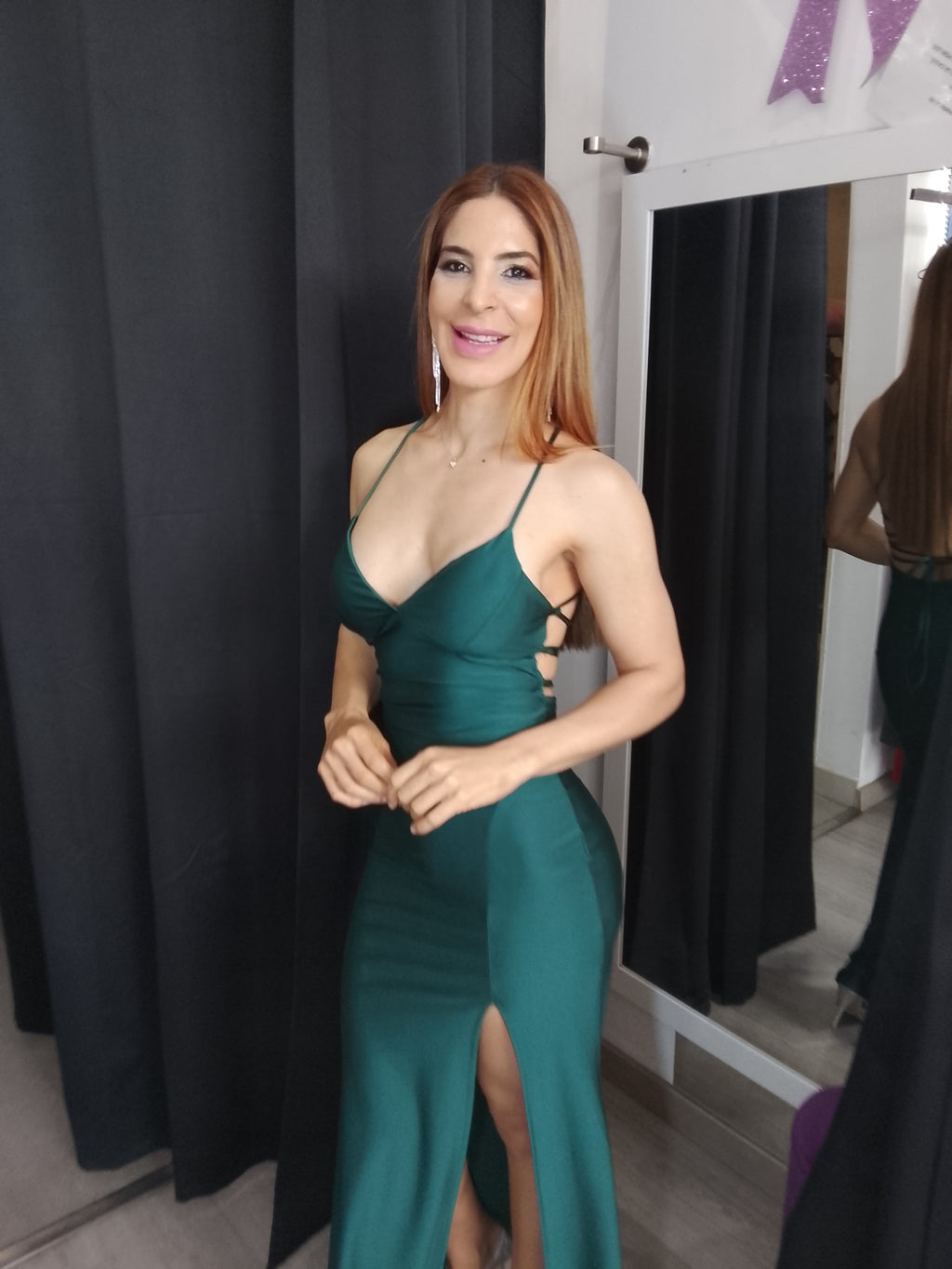 Vestido largo Noa Esmeralda