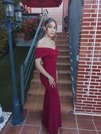 Vestido largo Hollywood  Burdeos
