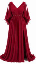 Vestido largo Dolce Burdeos