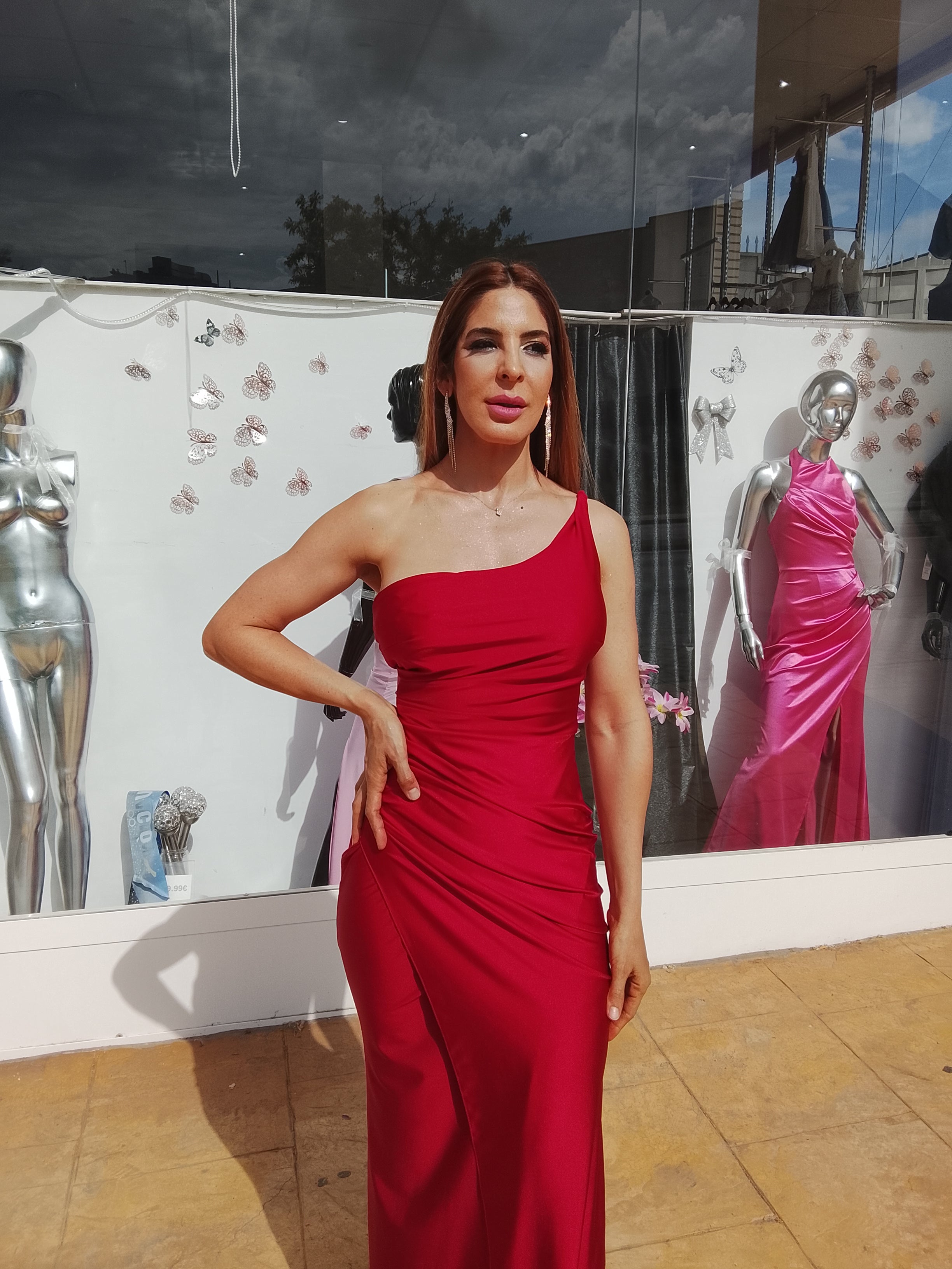 Vestido largo Minerva Rojo