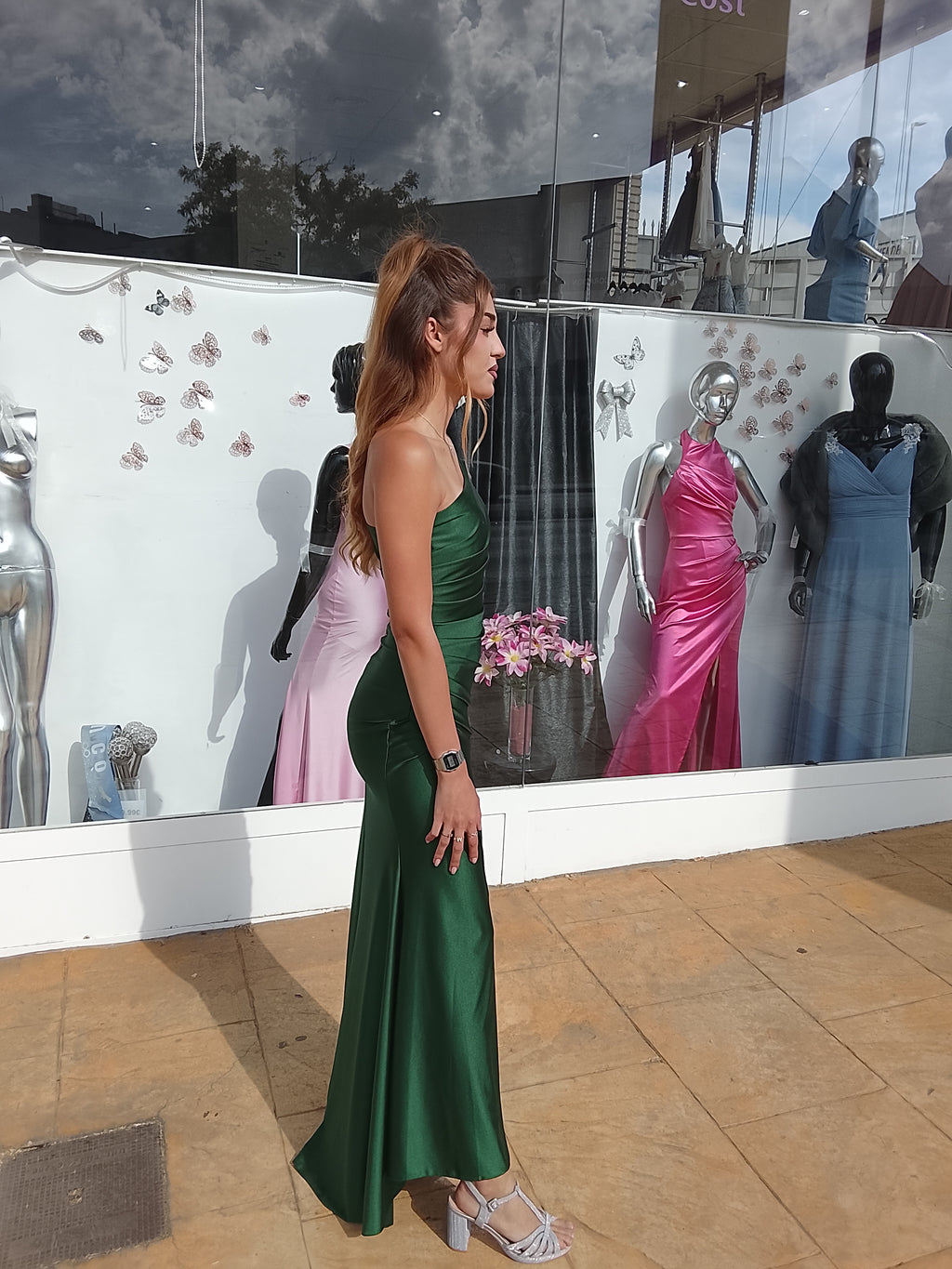 Vestido largo Minerva botella