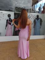 Vestido largo Veroh rosa