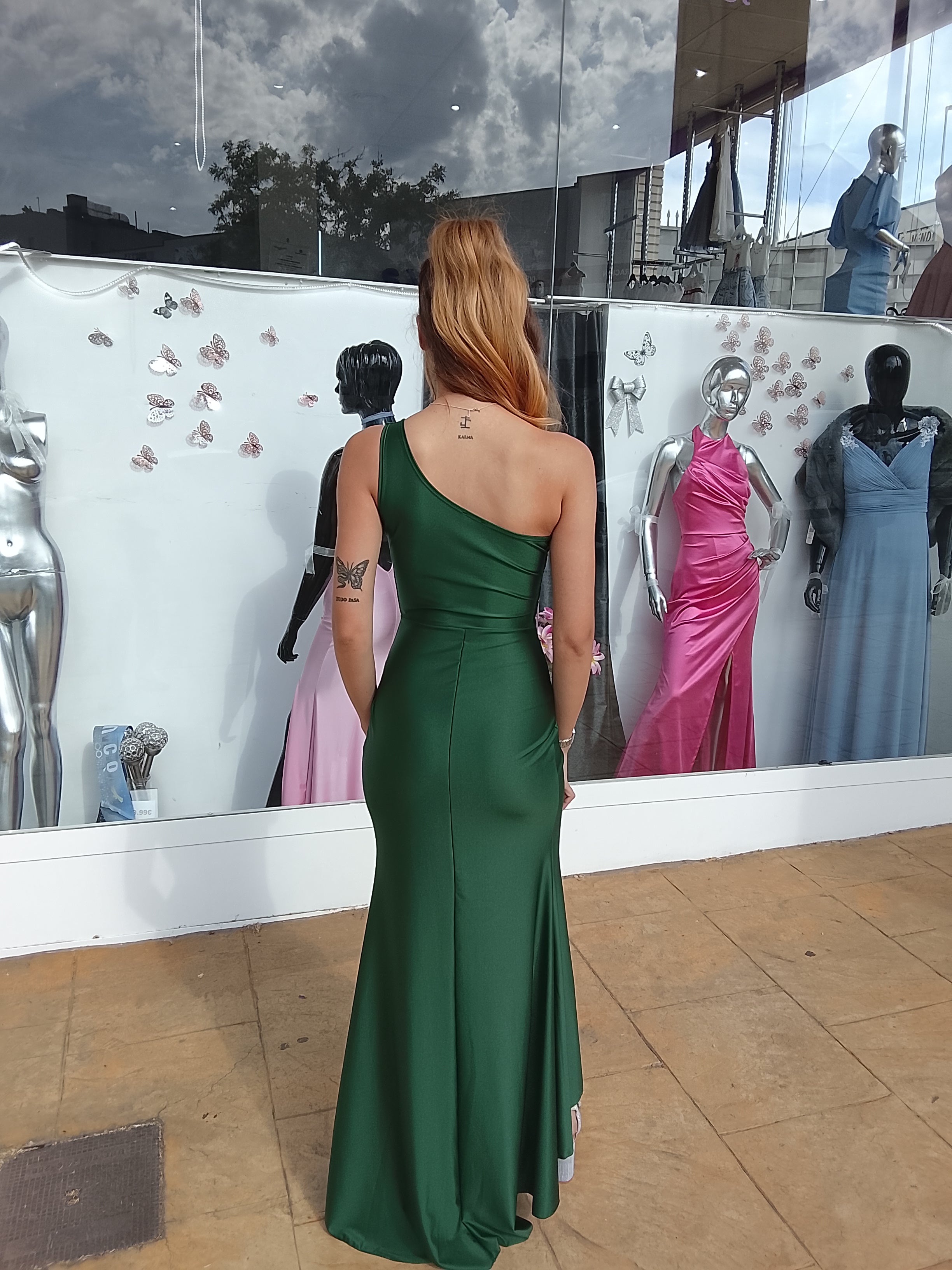 Vestido largo Minerva botella