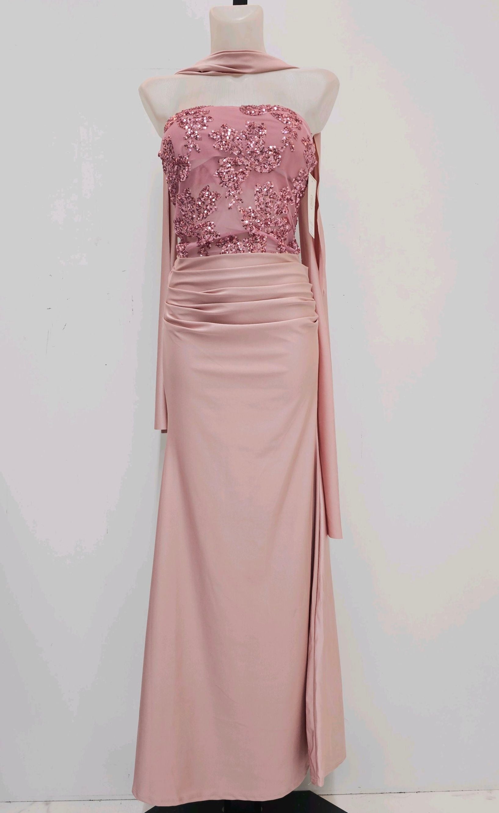 Vestido largo Sicilia Rosa