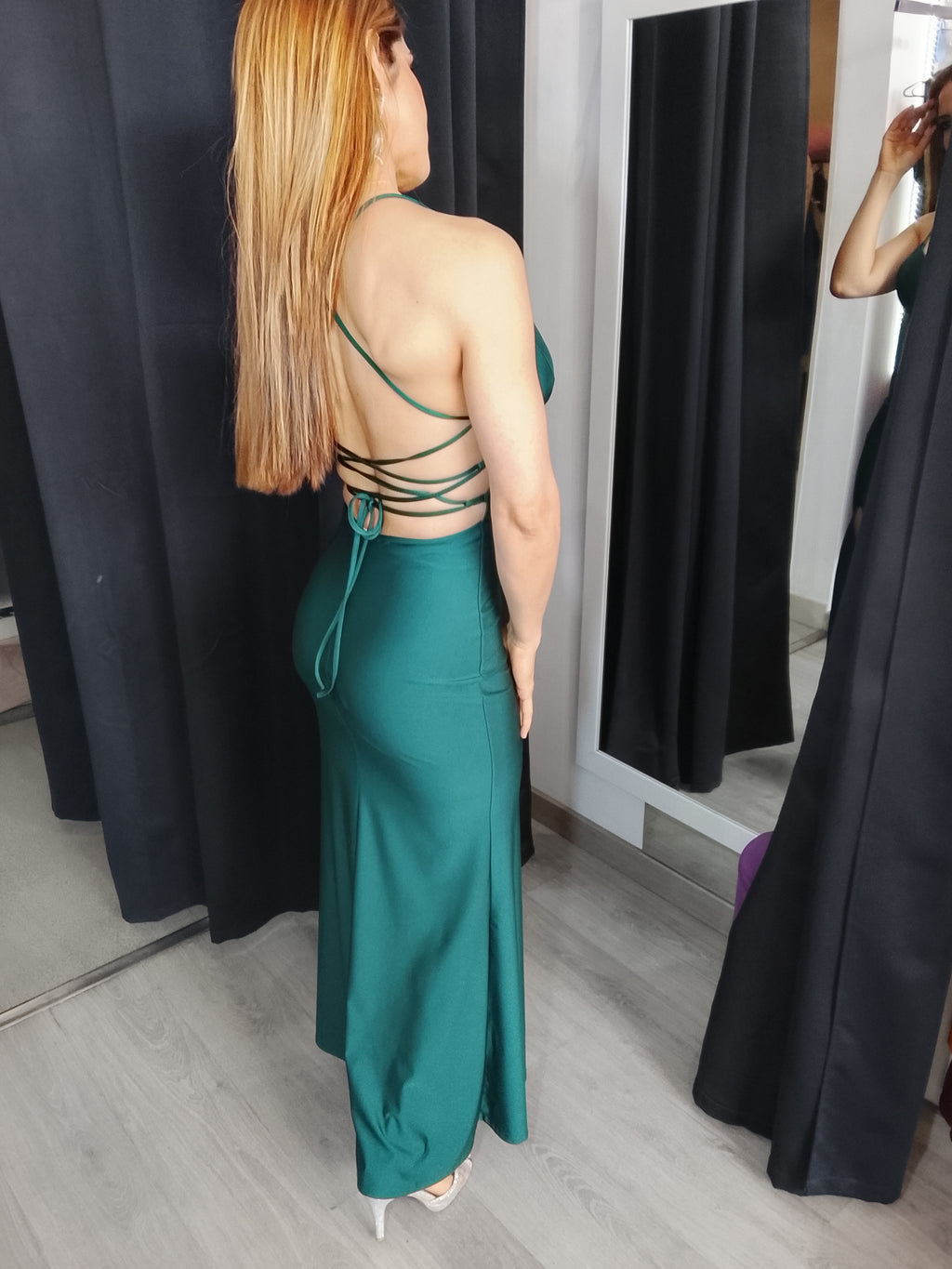 Vestido largo Noa Esmeralda