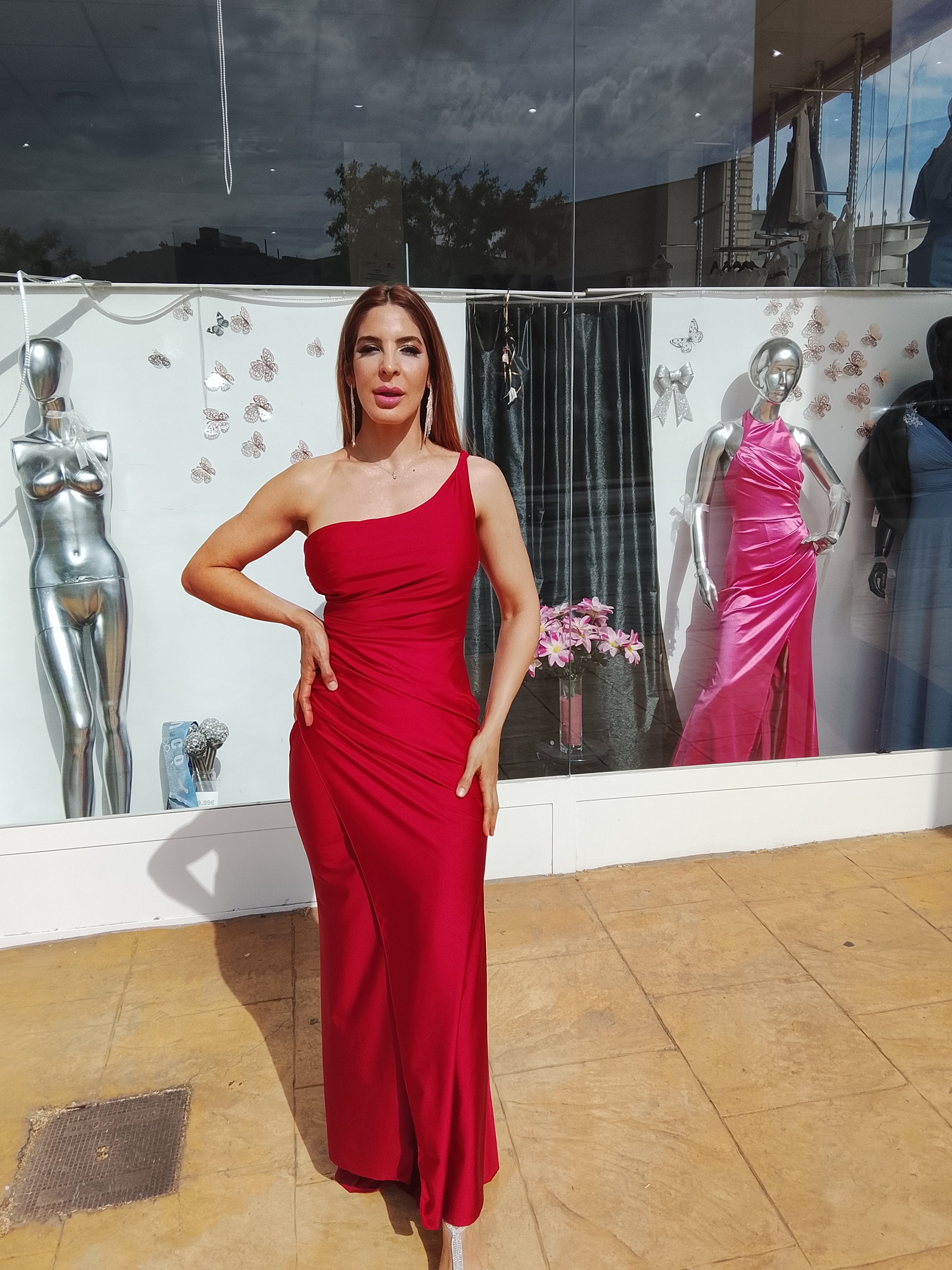 Vestido largo Minerva Rojo