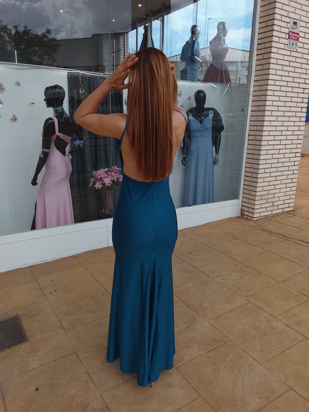 Vestido largo Gossip petróleo