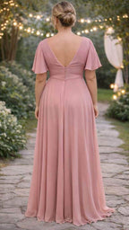 Vestido largo Diana TG Rosa