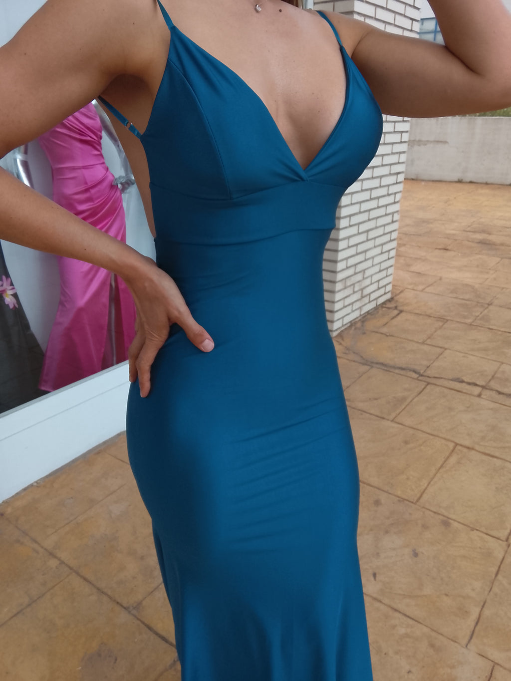 Vestido largo Gossip petróleo