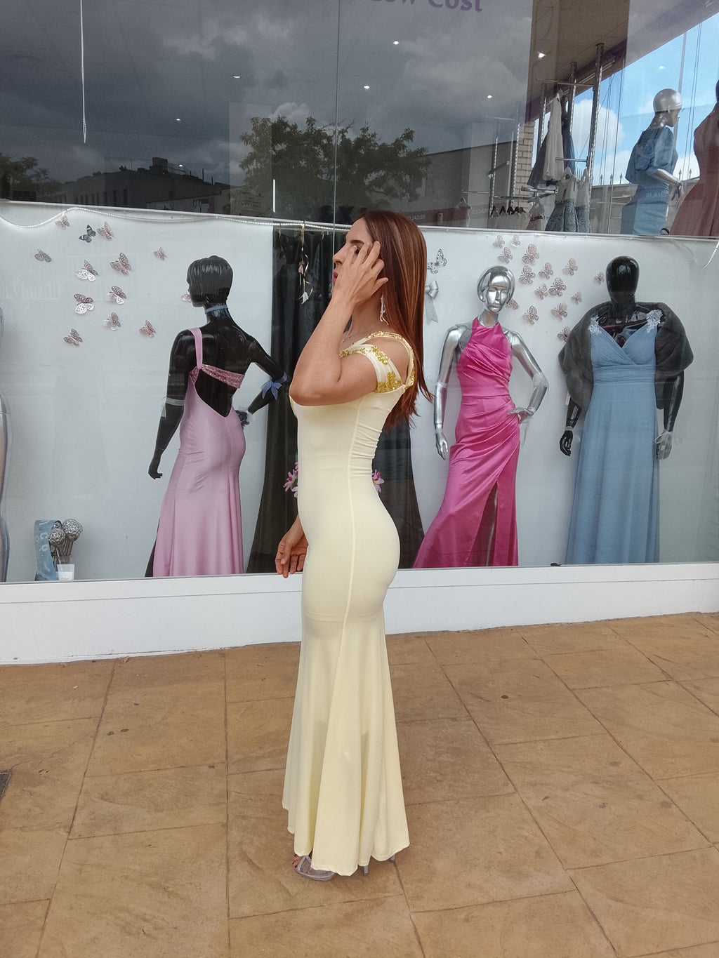Vestido largo Vega amarillo
