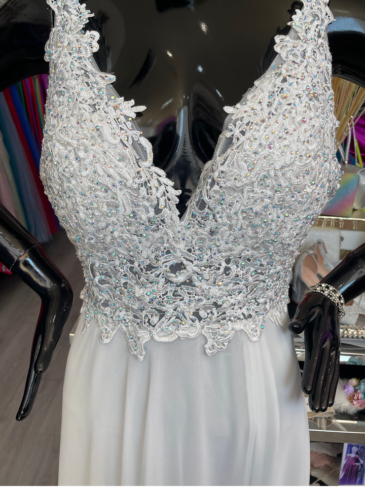 Vestido largo Eda blanco novia