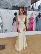 Vestido largo Gossip mantequilla