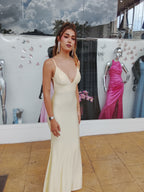 Vestido largo Gossip mantequilla