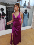 Vestido largo Jay cereza