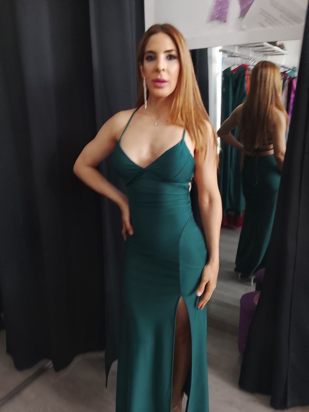 Vestido largo Noa Esmeralda
