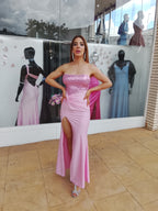 Vestido largo Veroh rosa