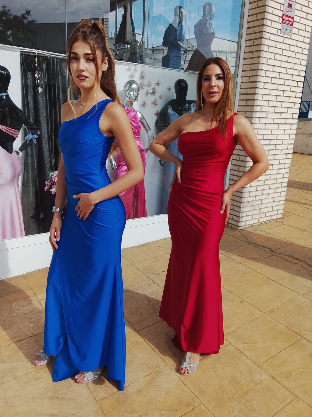 Vestido largo Minerva azulón