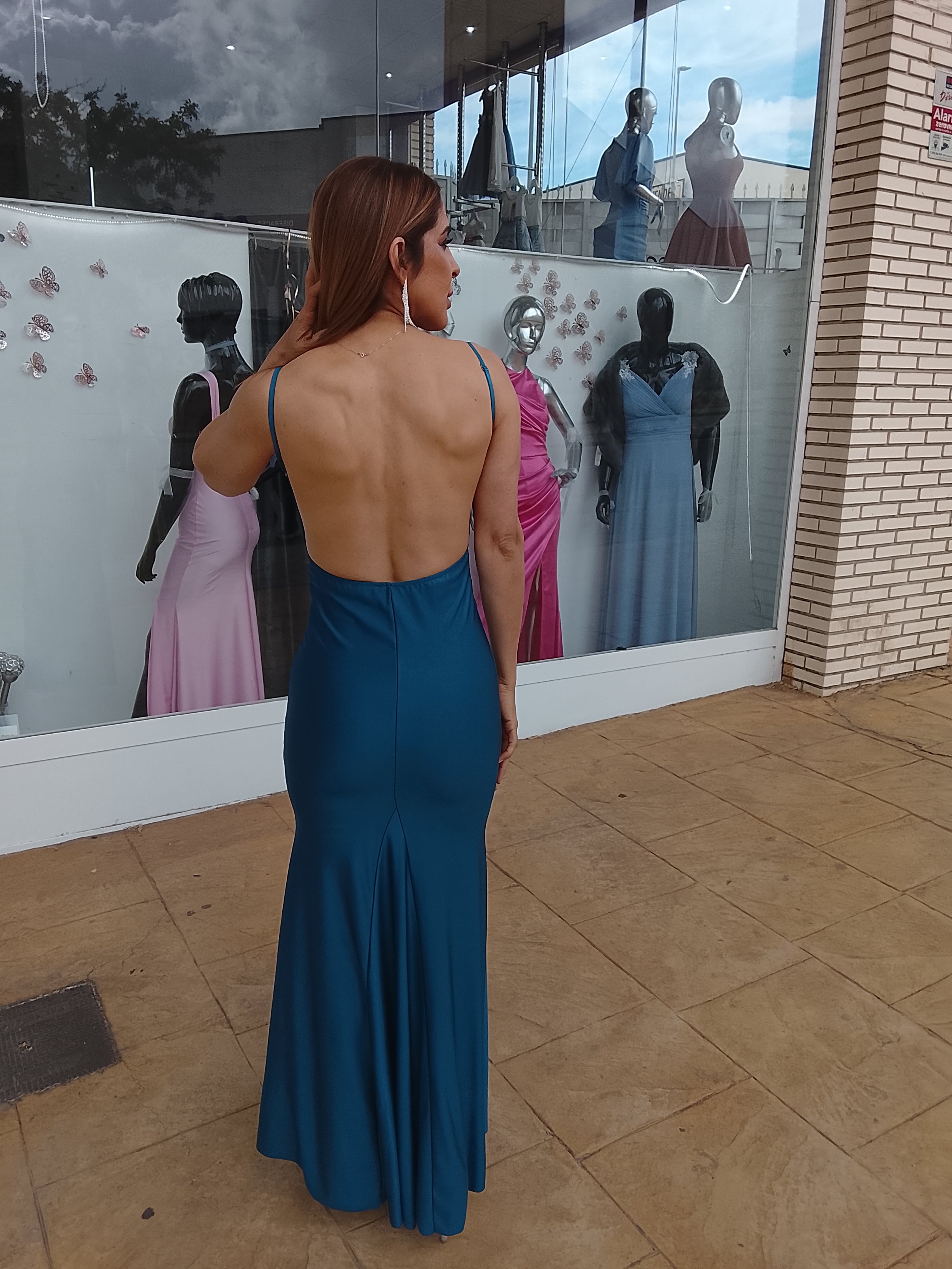 Vestido largo Gossip petróleo